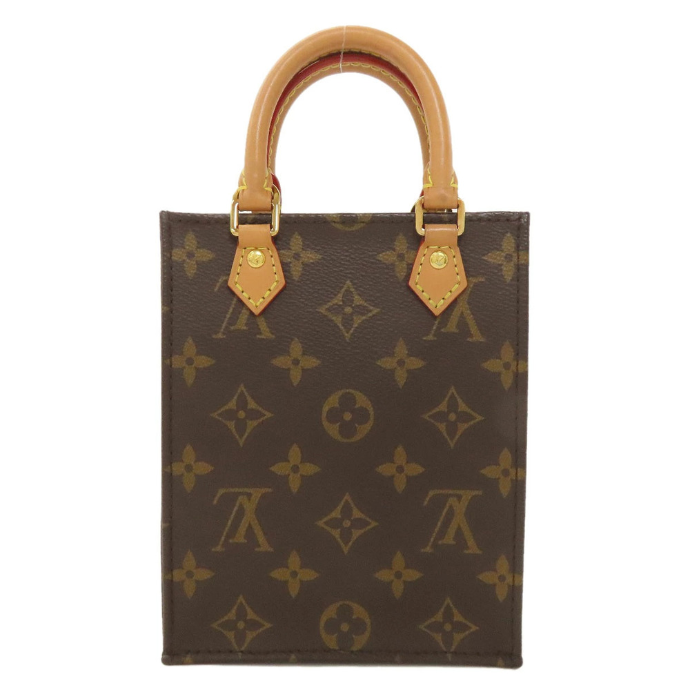 Louis Vuitton Sac Plat Handbag Canvas Monogram